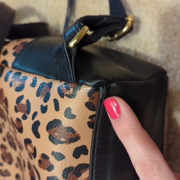 Fossil Felicity Cheetah Two Pocket Mini Backpack - Picture 6 of 13